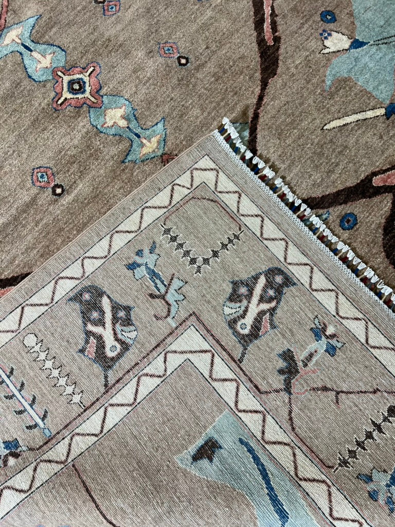 Oushak Traditional Hand-Knotted Wool Rug – 10'1" × 8'4" · Oushak Traditional Hand-Knotted Wool Rug – 10'1" × 8'4"