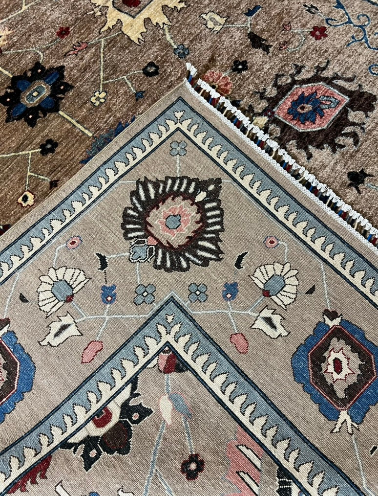Oushak Hand-Knotted Wool Rug – 10'1" × 8'3" · Oushak Hand-Knotted Wool Rug – 10'1" × 8'3"