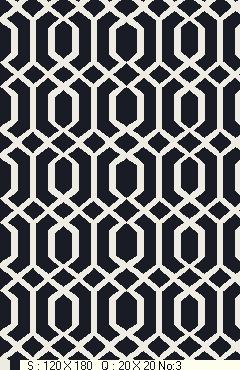 nan handwoven handwoven rug, traditional pattern, wool, detail view