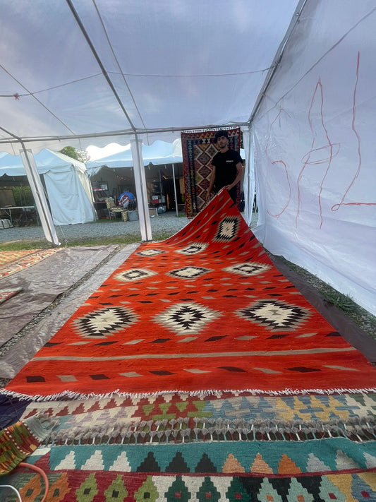 Handwoven Tribal Rug – Lol Baft — Tribal () | Ghazni Hand Spun Wool, Ghazni wool, 10′1″ × 6′6″, handwoven tribal rug, lol...