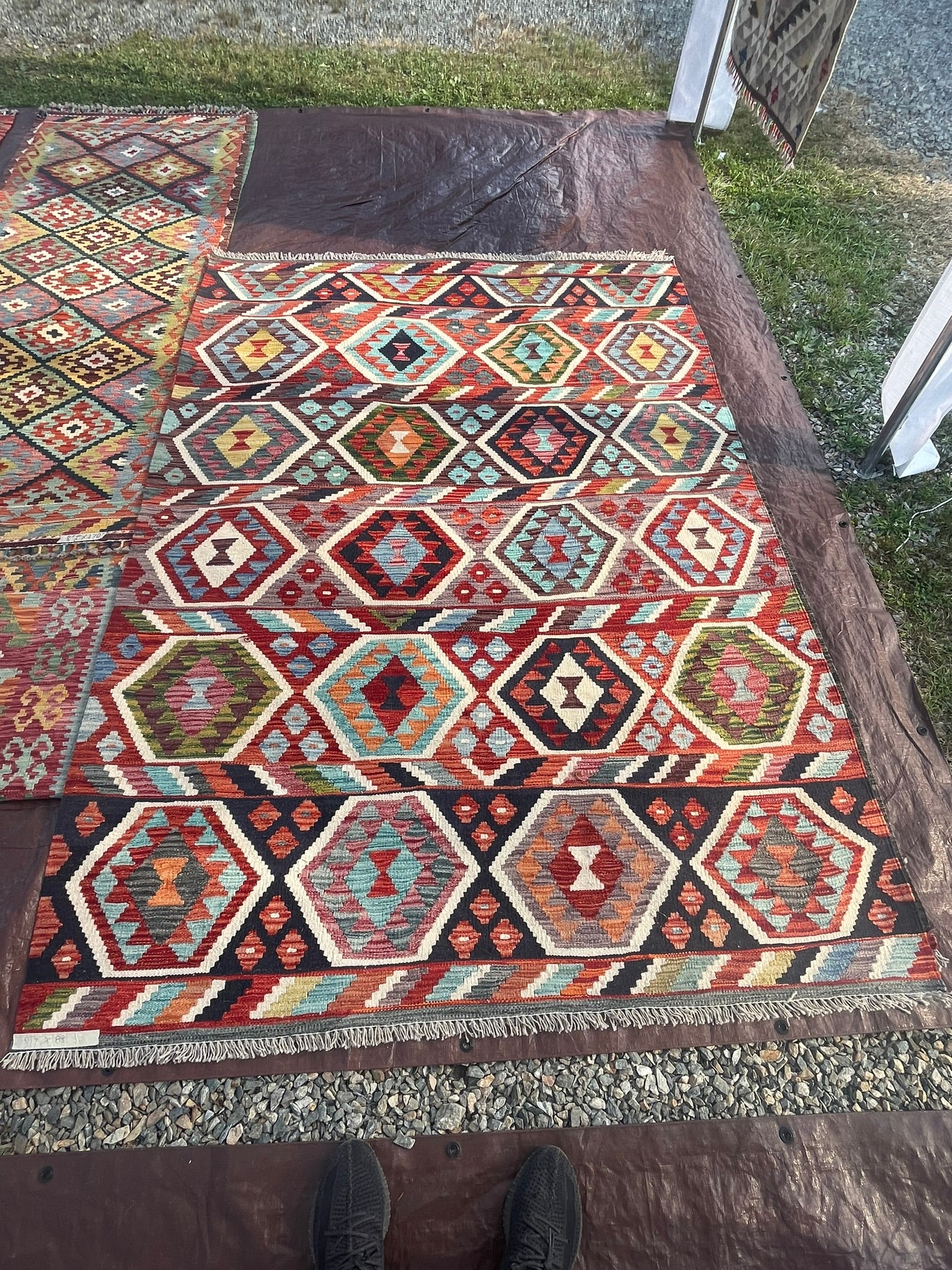 Handwoven Tribal Rug – Hand Made Tribal Uzbek 6 X 8'3"", Ghazni wool, 6′0″ × 8′0″ · Handwoven Tribal Rug – Hand Made Tribal Uzbek 6 X 8'3"", Ghazni wool, 6′0″ × 8′0″, handwoven tribal rug, hand made tribal...