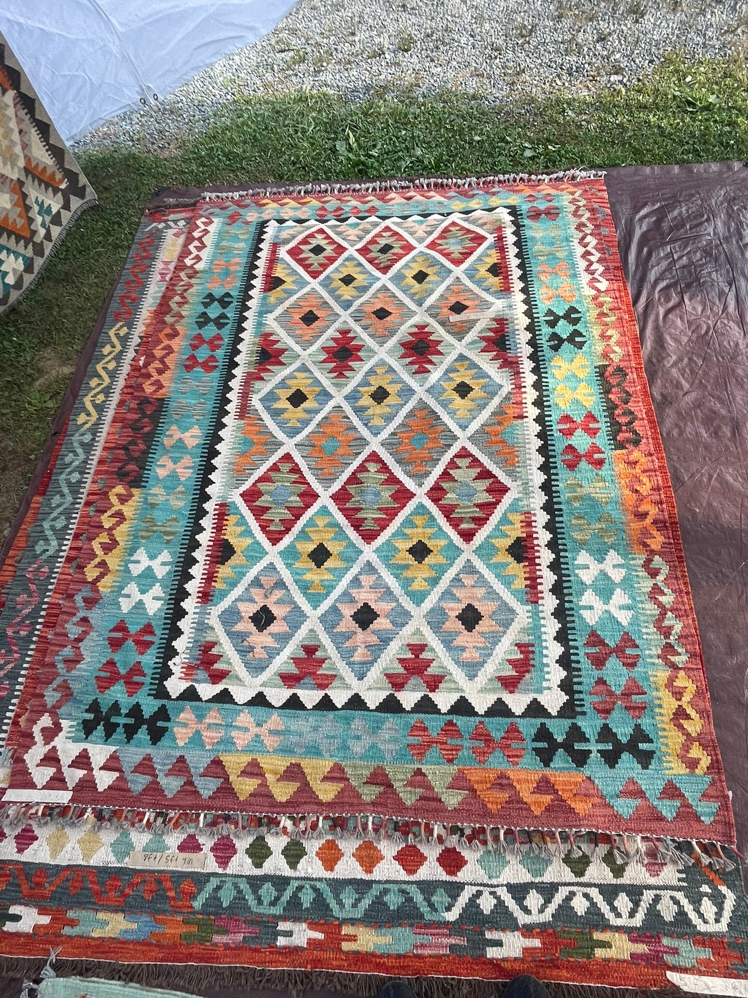 Handwoven Tribal Rug – Tribal Uzbek 5 X 7'4, Ghazni wool · Handwoven Tribal Rug – Tribal Uzbek 5 X 7'4, Ghazni wool, handwoven tribal rug, tribal uzbek 5 x 7'4 design, ghazni wool