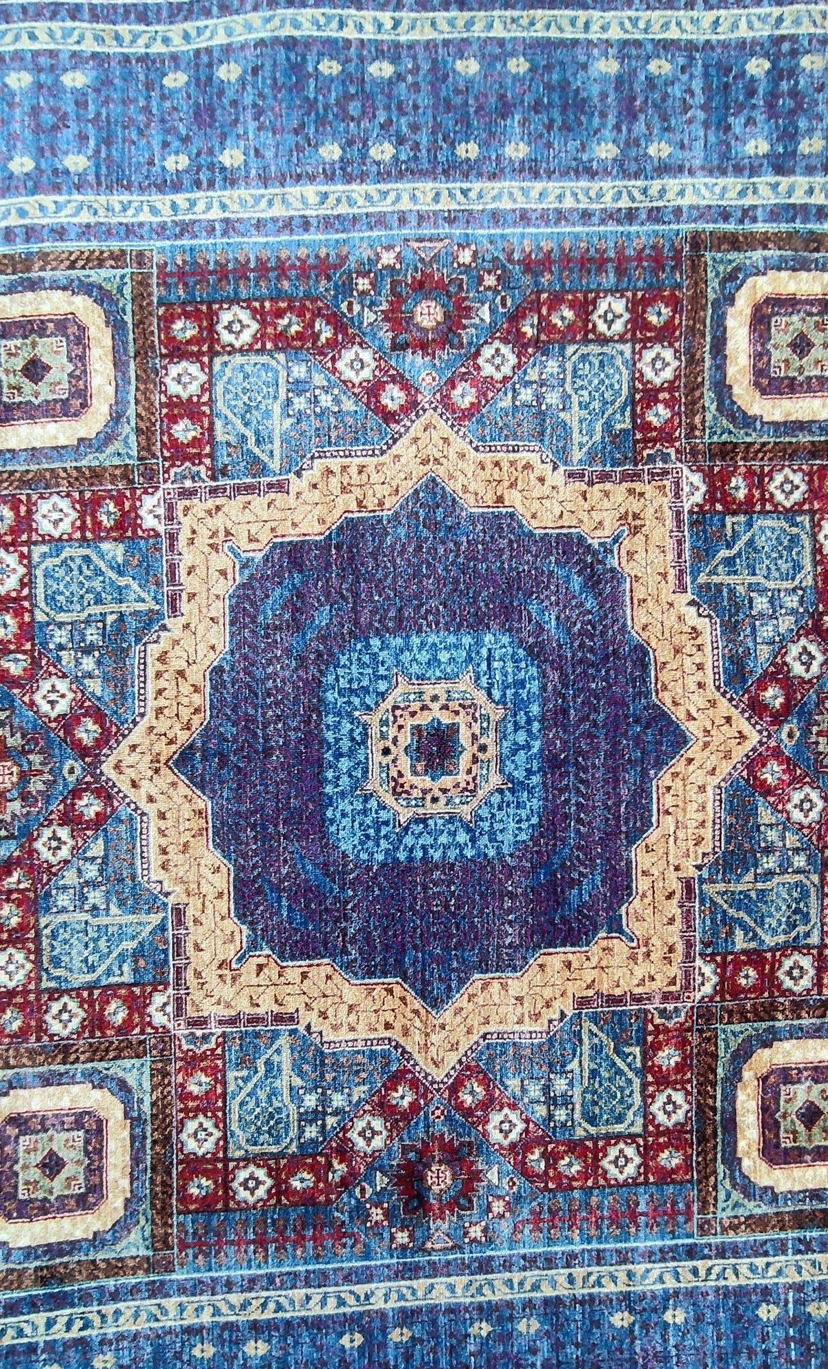 Mamluk Handwoven Tribal Rug  9'9" × 6'8"