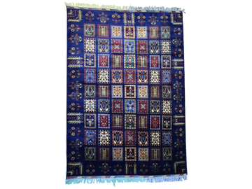 Handwoven Ayena Gul 5’9’’ X 8’2’’ handwoven Rug rug, traditional pattern, wool, full view