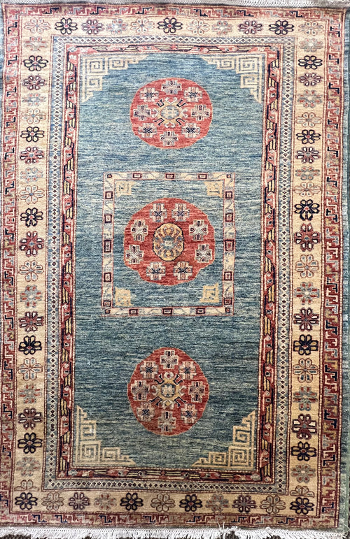 7.5′ × 5.1′ Gabbeh Rug – Hand-Knotted Wool | Persian-Inspired Artisan Craftsmanship | Luxury Tribal Contemporary Area Rug