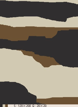 Modern camouflage pattern Handwoven Contemporary Rug 4.92 ft X 6.56 ft · nan handwoven handwoven rug, traditional pattern, wool, detail view
