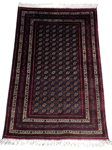 Handwoven Afghan Rug – Khoja Roshanuma 3'3'' X 5'3, Ghazni wool