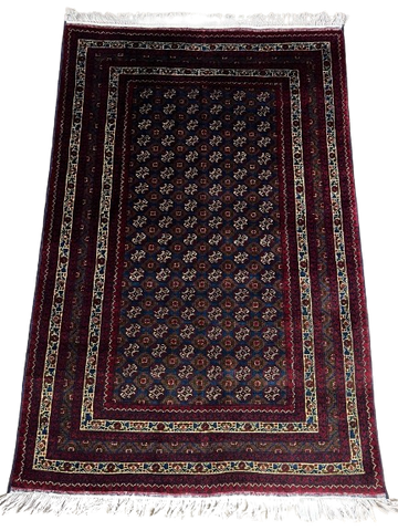 Handwoven Afghan Rug – Khoja Roshanuma 3'3'' X 5'3, Ghazni wool, handwoven afghan rug, khoja roshanuma 3'3'' x 5'3 design,...