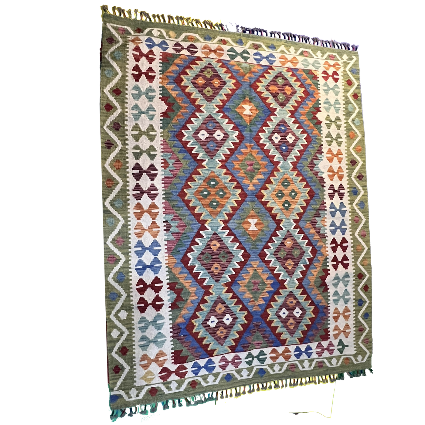 Handwoven Kilim Rug – Kilim Tribal 6’8’’ X 9’7’’, Ghazni wool