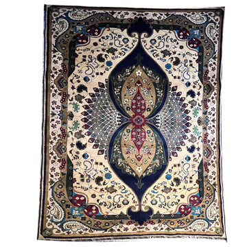 Handwoven Yak Gul Parak Taoosi 6’1’’ X 9’1’’ handwoven Rug rug, traditional pattern, wool, full view