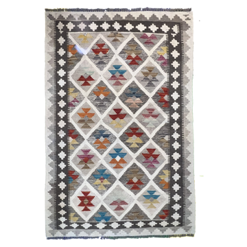 Handwoven Kilim Rug – Kilim Tribal 3’4’’ X 5’1’’, Ghazni wool, handwoven kilim rug, kilim tribal 3’4’’ x 5’1’’ design, gha...