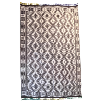 Handwoven Kilim Rug – Kilim Tribal 5’7’’ X 8’1’’, Ghazni wool, handwoven kilim rug, kilim tribal 5’7’’ x 8’1’’ design, gha...