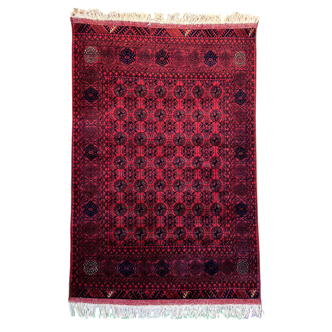 Handwoven Mauri Gul Shireen Taghab Tribal Rug 3’2’’ X 5’0’’