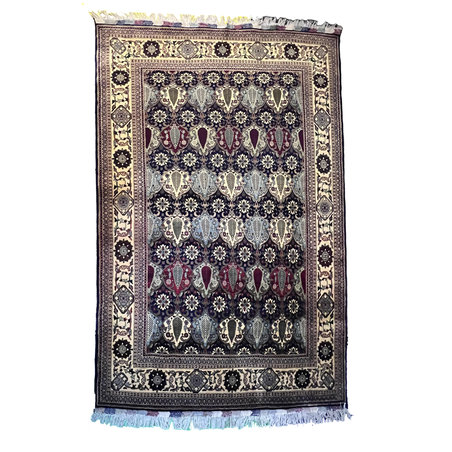 Handwoven Guldar Naqsha 5’4’’ X 8’1’’ · Handwoven Guldar Naqsha 5’4’’ X 8’1’’ handwoven Rug rug, traditional pattern, wool, full view