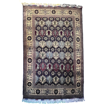 Handwoven Guldar Naqsha 5’4’’ X 8’1’’ handwoven Rug rug, traditional pattern, wool, full view