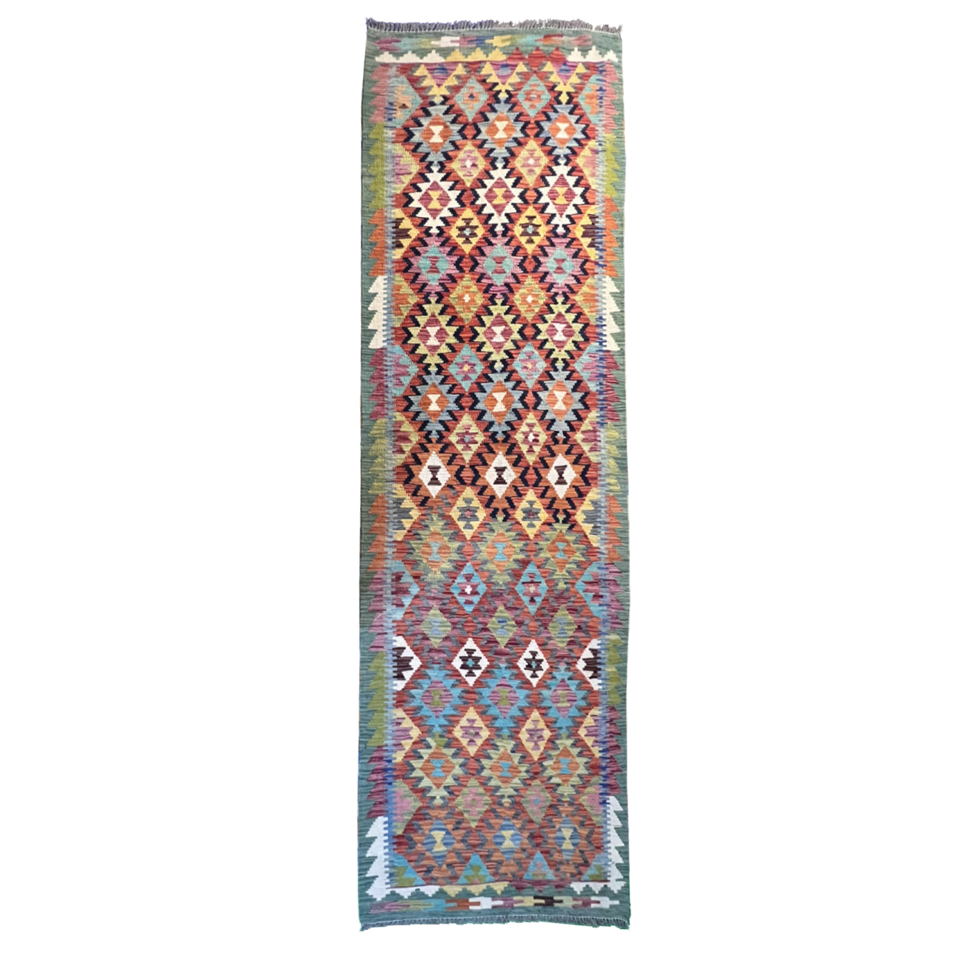 Handwoven Kilim Rug – Kilim Tribal 2’1’’ X 9’1’’, Ghazni wool