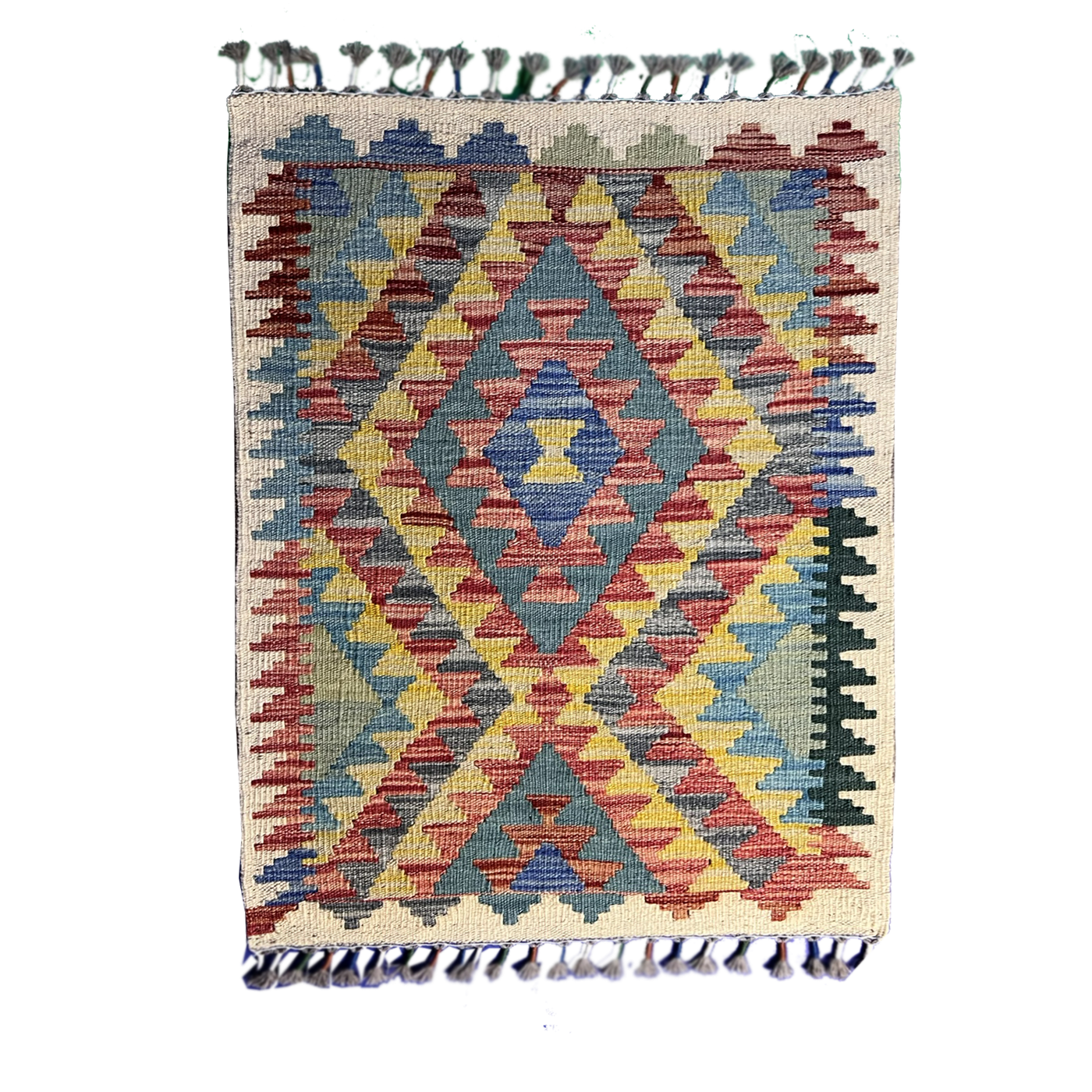 Handwoven Tribal Rug 1’1’’ X 2’8’’