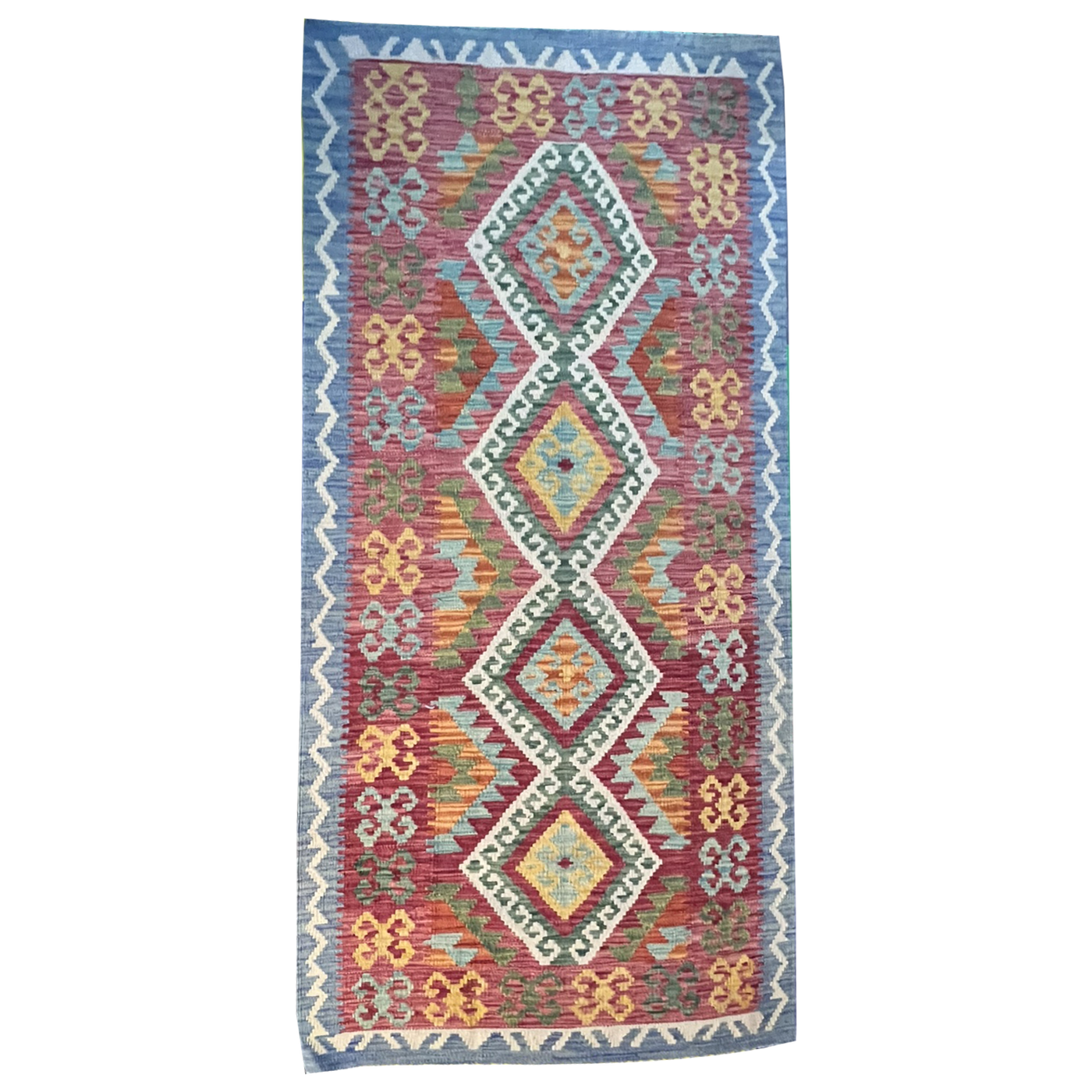 Handwoven Kilim Rug – Kilim Tribal 3’1’’ X 6’8’’, Ghazni wool