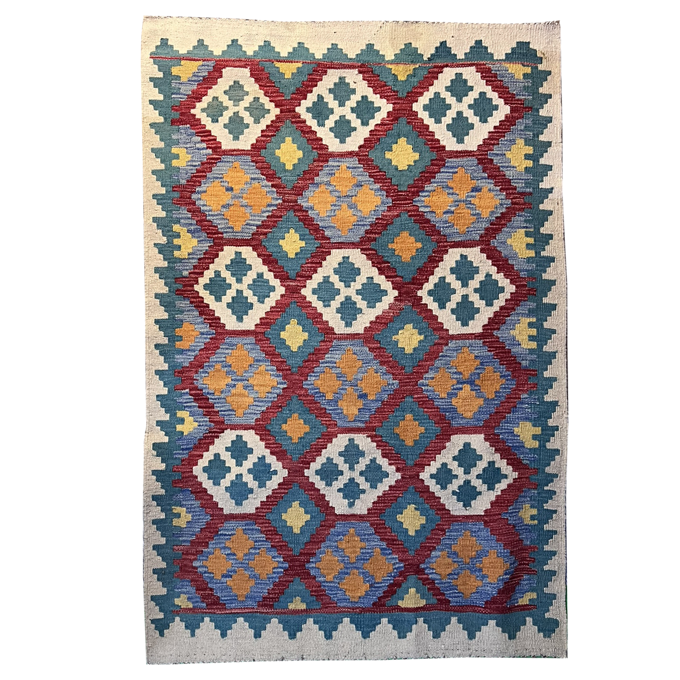 Handwoven Kilim Rug – Kilim Tribal 3’4’’ X 5’2’’, Ghazni wool