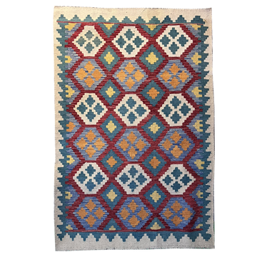 Handwoven Kilim Rug – Kilim Tribal 3’4’’ X 5’2’’, Ghazni wool, handwoven kilim rug, kilim tribal 3’4’’ x 5’2’’ design, gha...