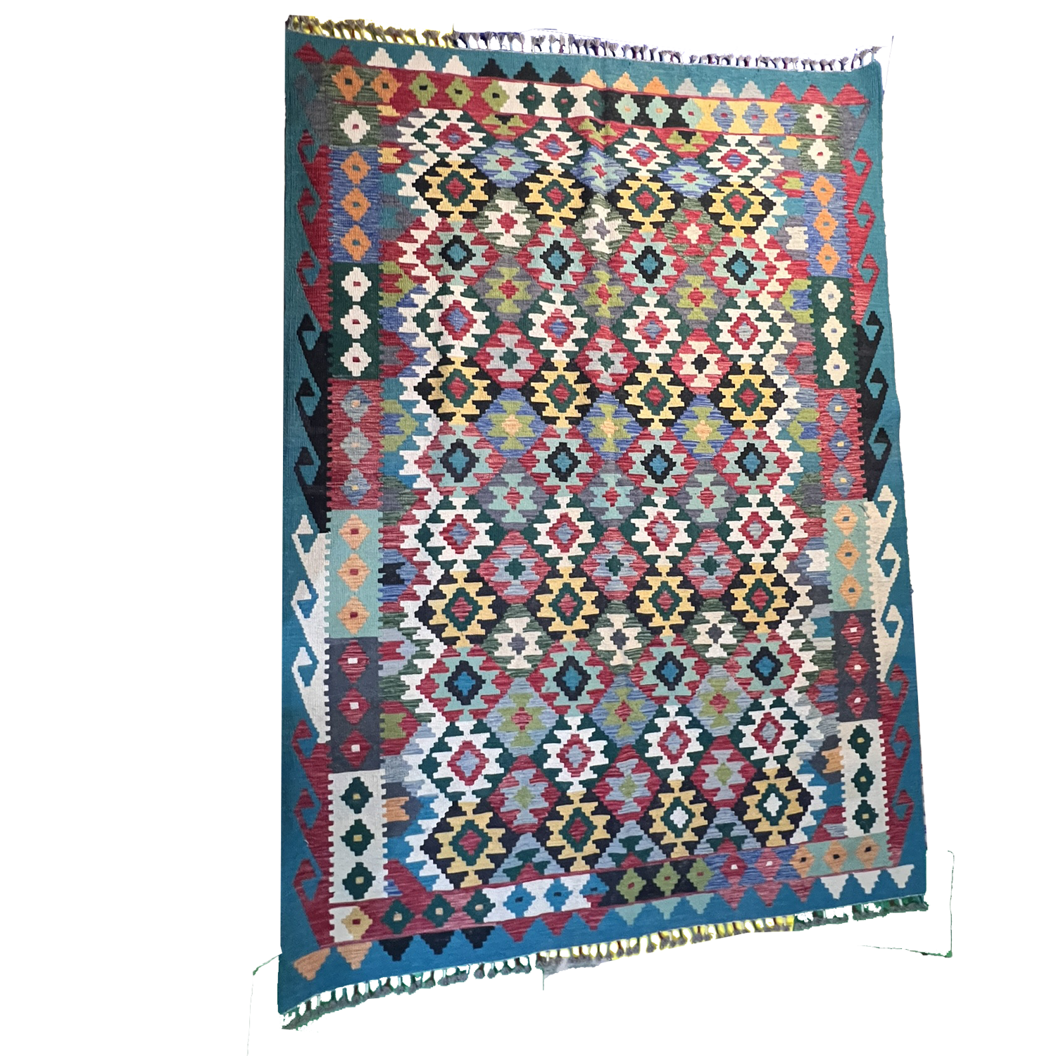 Handwoven Kilim Rug – Kilim Tribal 8’3’’ X 5’1’’, Ghazni wool, handwoven kilim rug, kilim tribal 8’3’’ x 5’1’’ design, gha...