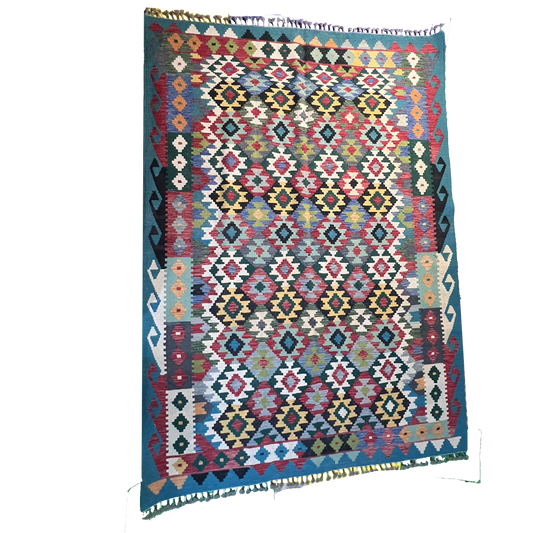 Handwoven Kilim Rug – Kilim Tribal 8’3’’ X 5’1’’, Ghazni wool, handwoven kilim rug, kilim tribal 8’3’’ x 5’1’’ design, gha...