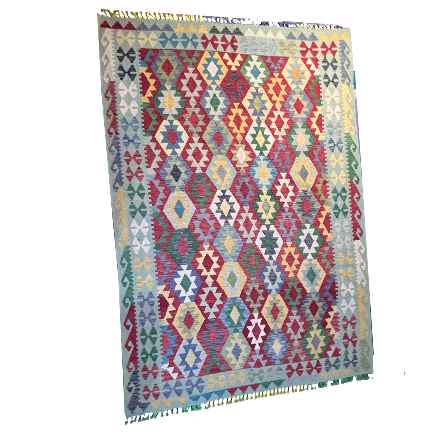 Handwoven Kilim Rug – Kilim Tribal 5’1’’ X 7’1’’, Ghazni wool · Handwoven Kilim Rug – Kilim Tribal 5’1’’ X 7’1’’, Ghazni wool, handwoven kilim rug, kilim tribal 5’1’’ x 7’1’’ design, gha...