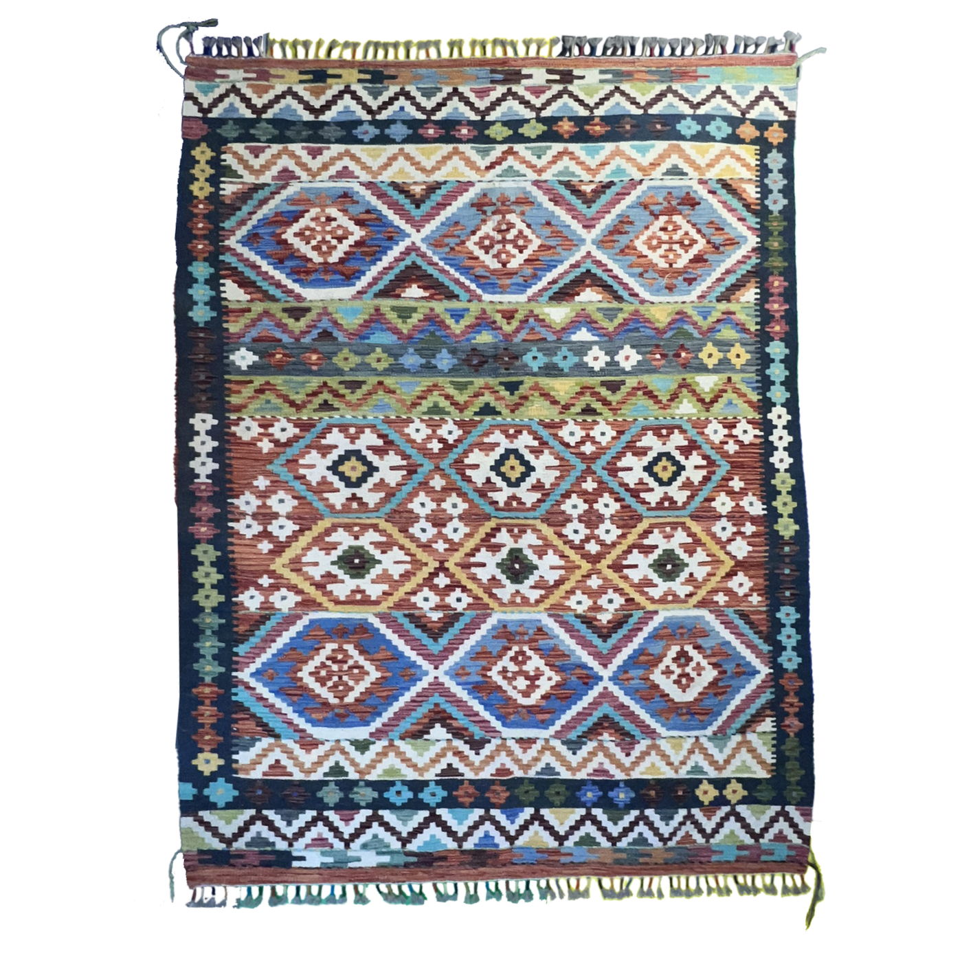Handwoven Kilim Rug – Kilim Tribal 4’1’’ X 6’6’’, Ghazni wool