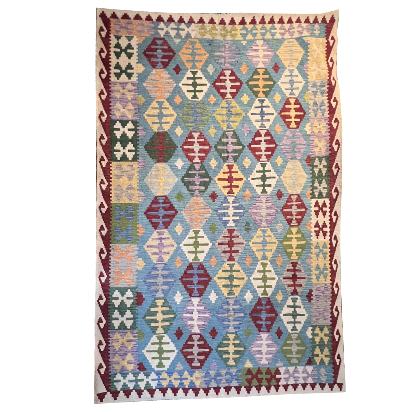 Handwoven Kilim Rug – Kilim Tribal 6’1’’ X 9’6’’, Ghazni wool