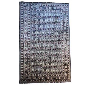 Traditional Ala Bakhmal Shuturi 6’1’’ X 9’1’’ handwoven Rug rug, traditional pattern, wool, full view