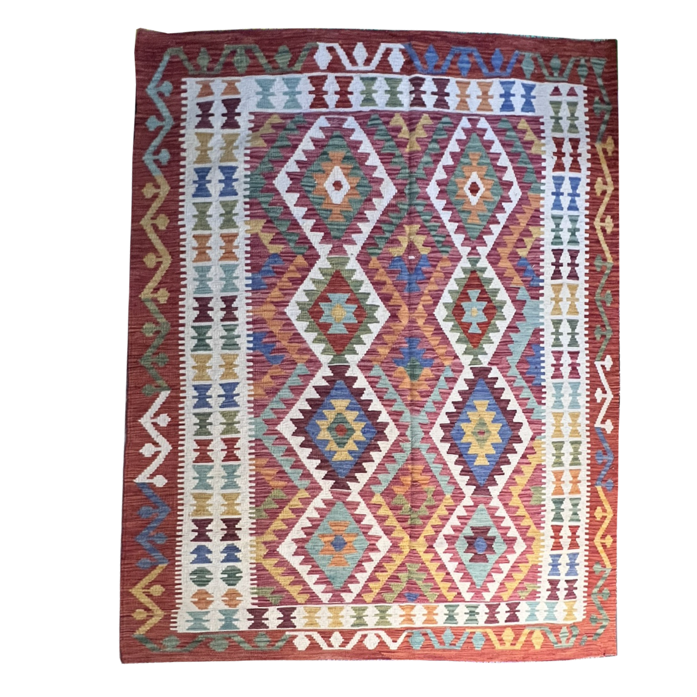 Handwoven Kilim Rug – Kilim Tribal 5’1’’ X 6’6’’, Ghazni wool