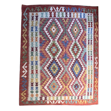 Handwoven Kilim Rug – Kilim Tribal 5’1’’ X 6’6’’, Ghazni wool, handwoven kilim rug, kilim tribal 5’1’’ x 6’6’’ design, gha...
