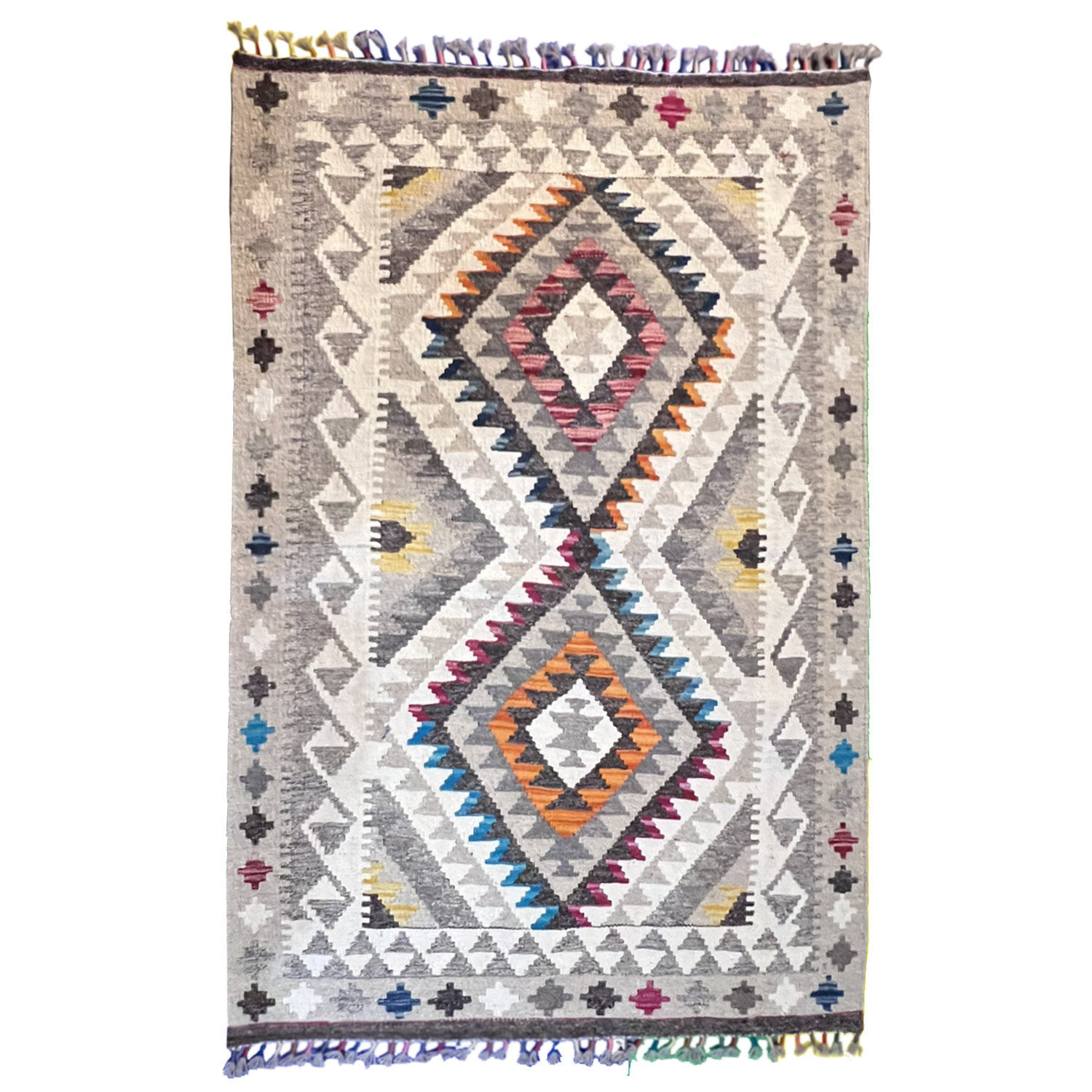 Handwoven Kilim Rug – Kilim Tribal 3’4’’ X 5’1’’, Ghazni wool · Handwoven Kilim Rug – Kilim Tribal 3’4’’ X 5’1’’, Ghazni wool, handwoven kilim rug, kilim tribal 3’4’’ x 5’1’’ design, gha...