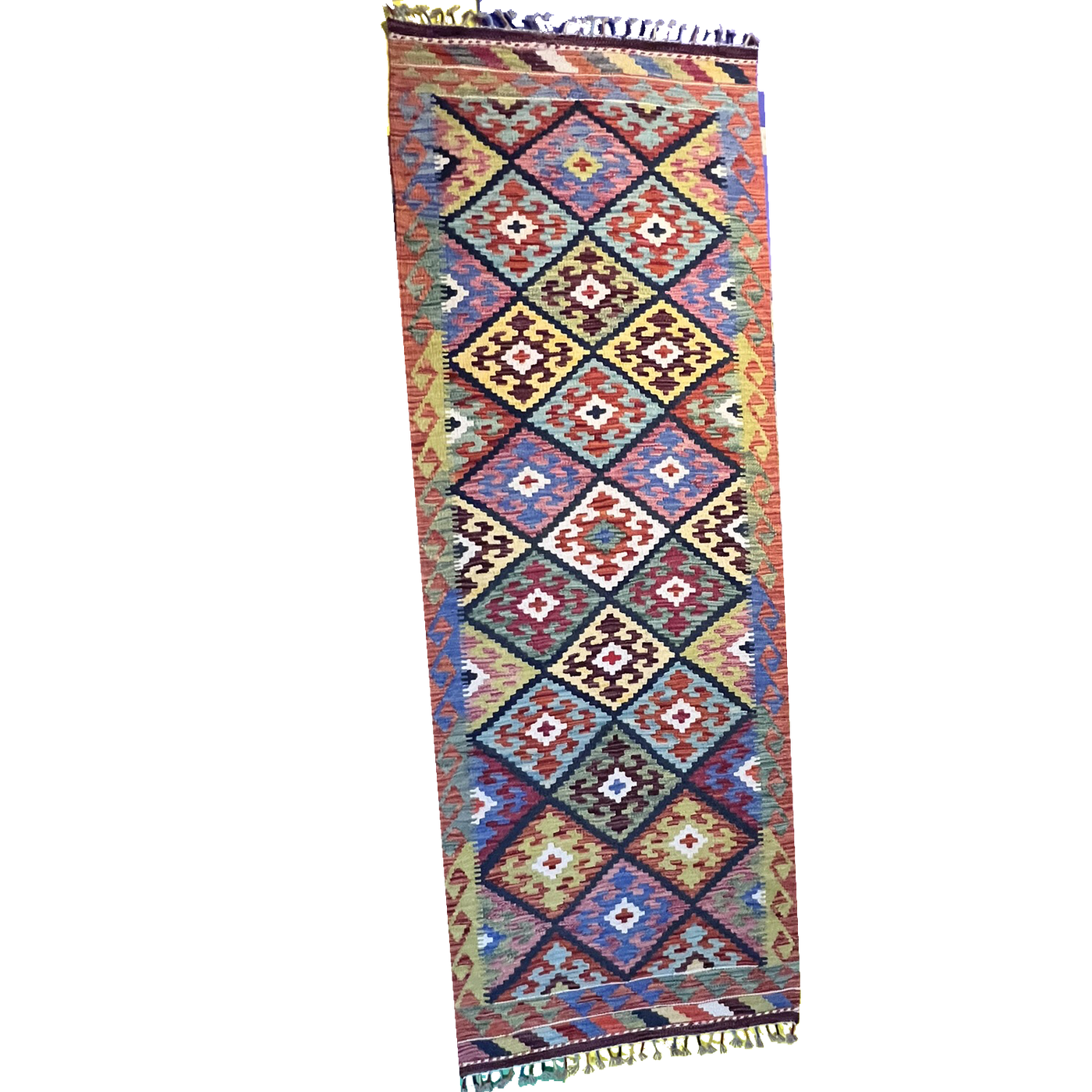 Kilim Tribal Handwoven Rug 2’1’’ X 8’