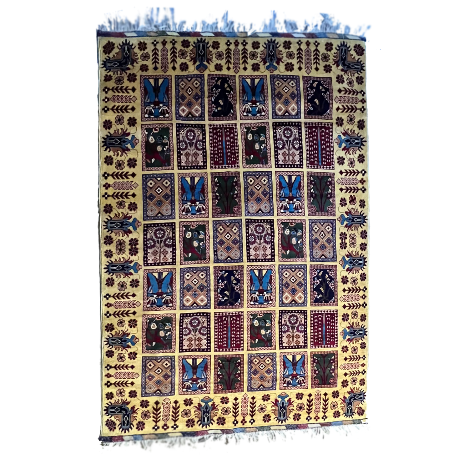 Handwoven Ayena Kirimi Rug 4’1’’ X 6’5’’ handwoven Rug rug, traditional pattern, wool, full view