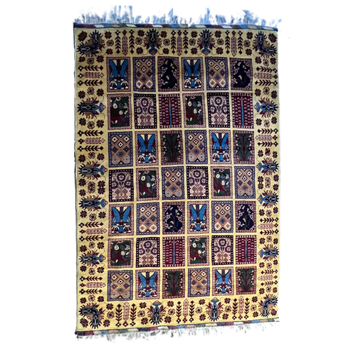 Handwoven Ayena Kirimi Rug 4’1’’ X 6’5’’ handwoven Rug rug, traditional pattern, wool, full view