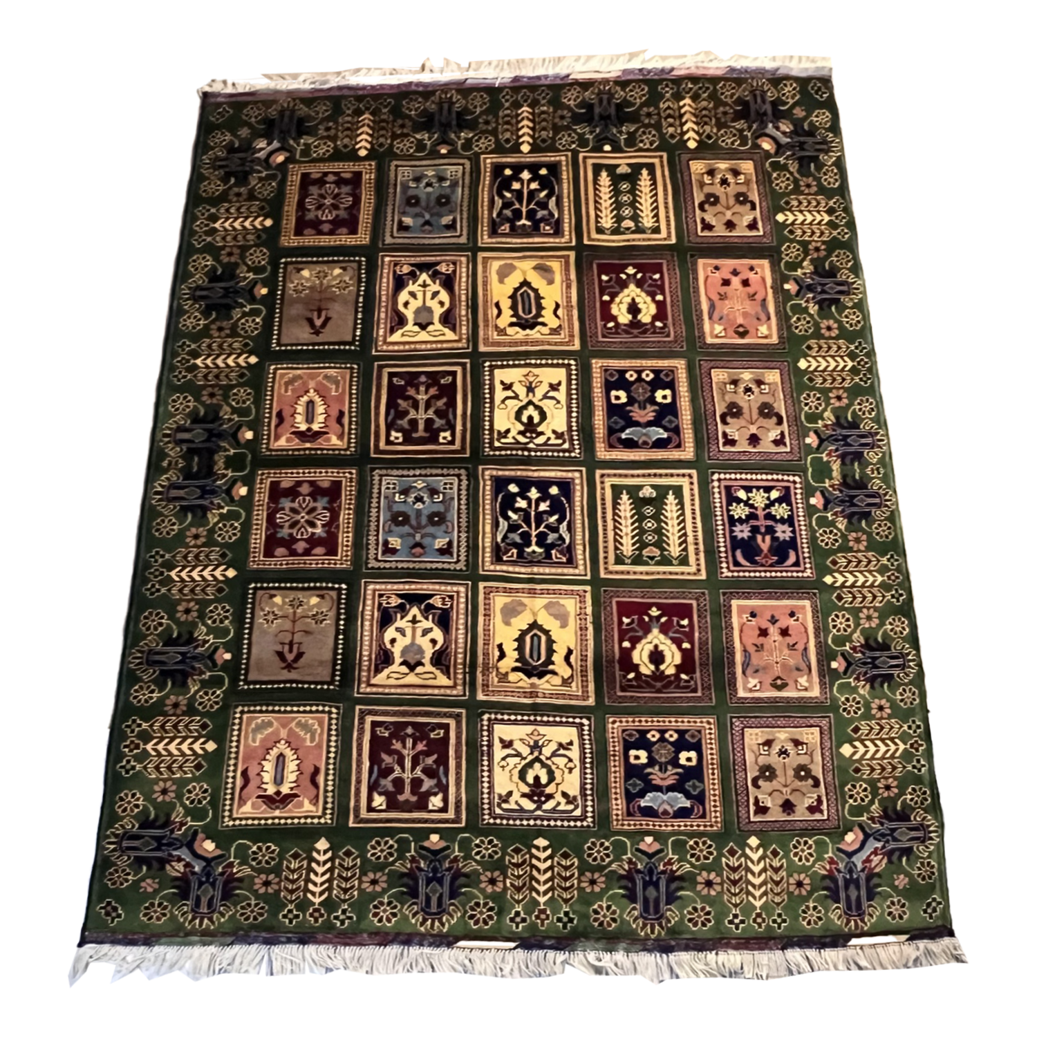 Handwoven Ayena Gul Rug 4’1’’ X 6’5’’ · Handwoven Ayena Gul Rug 4’1’’ X 6’5’’ handwoven Rug rug, traditional pattern, wool, full view