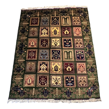 Handwoven Ayena Gul Rug 4’1’’ X 6’5’’ handwoven Rug rug, traditional pattern, wool, full view