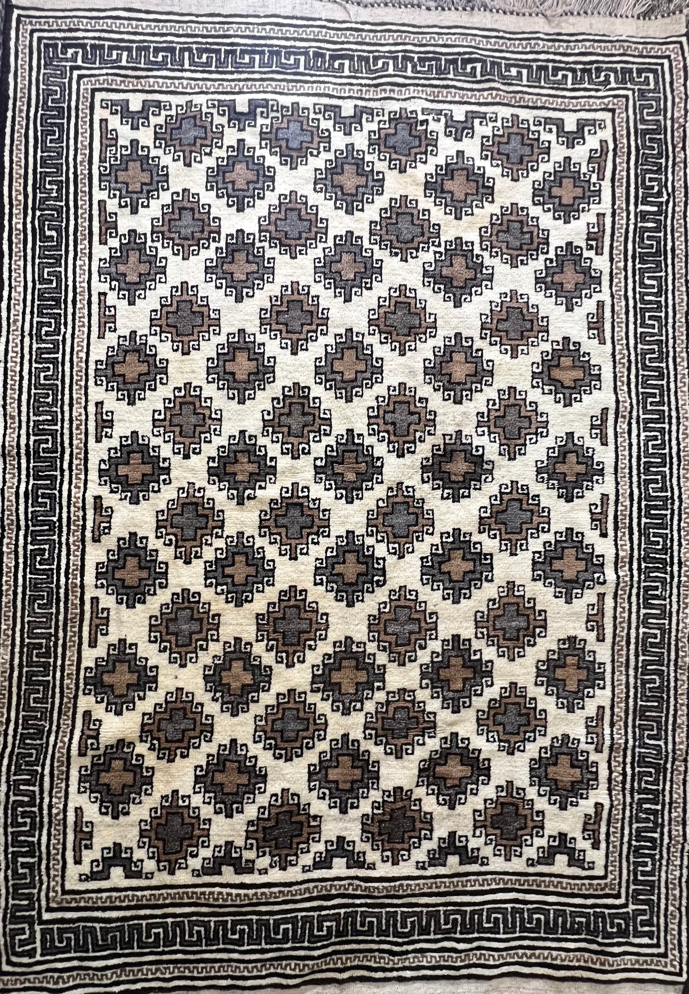 8.2′ × 5.9′ Antique Soft Plush Carpet – Hand-Knotted Wool | 80-Year-Old Heritage Weave | Luxury Vintage Oriental Area Rug