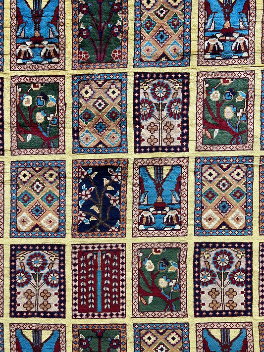 Modern contemporary rug wool weave texture closeup handwoven artisan detail

