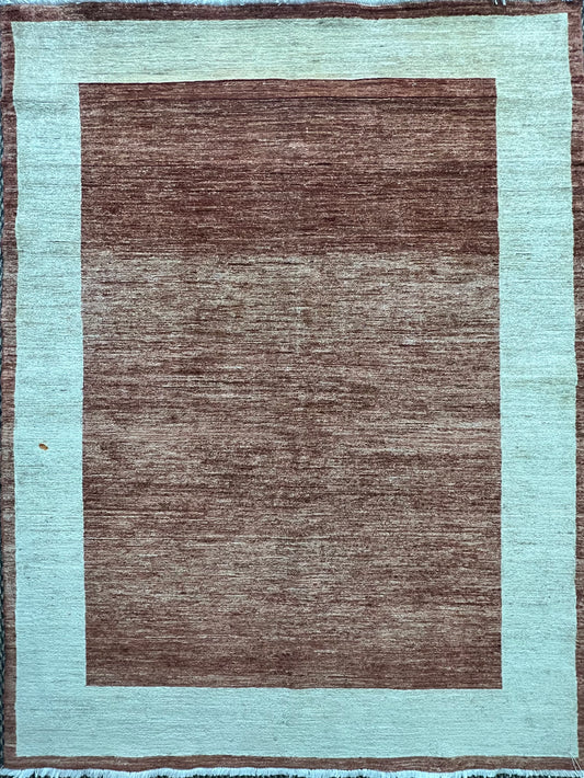 Gabbeh rug close-up detail hand-knotted wool texture artisan craftsmanship