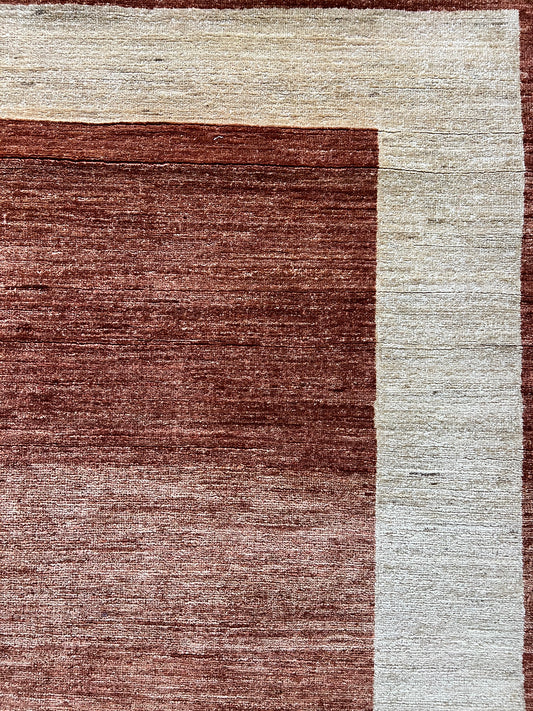 Gabbeh rug close-up wool texture tribal pattern hand-knotted artisan craftsmanship