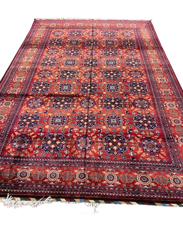 Handwoven Tribal Rug – Exquisite Turkmen Hand, Ghazni wool, 6′0″ × 9′0″, handwoven tribal rug, exquisite turkmen hand desi...