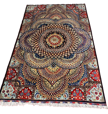 Parparak Taoos handwoven Rug 56 2x3 handwoven Rug rug, traditional pattern, wool, full view