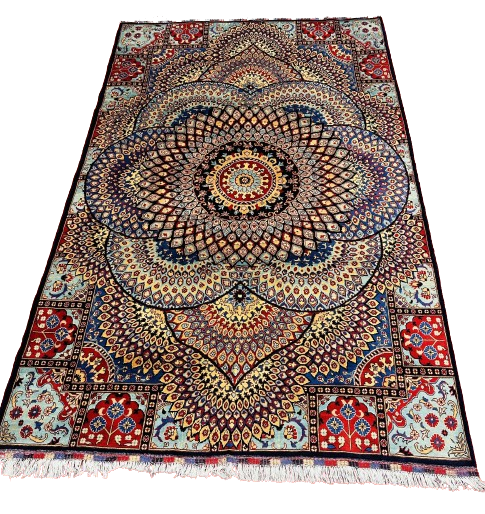 Parparak Taoos handwoven Rug 56 2x3 handwoven Rug rug, traditional pattern, wool, full view