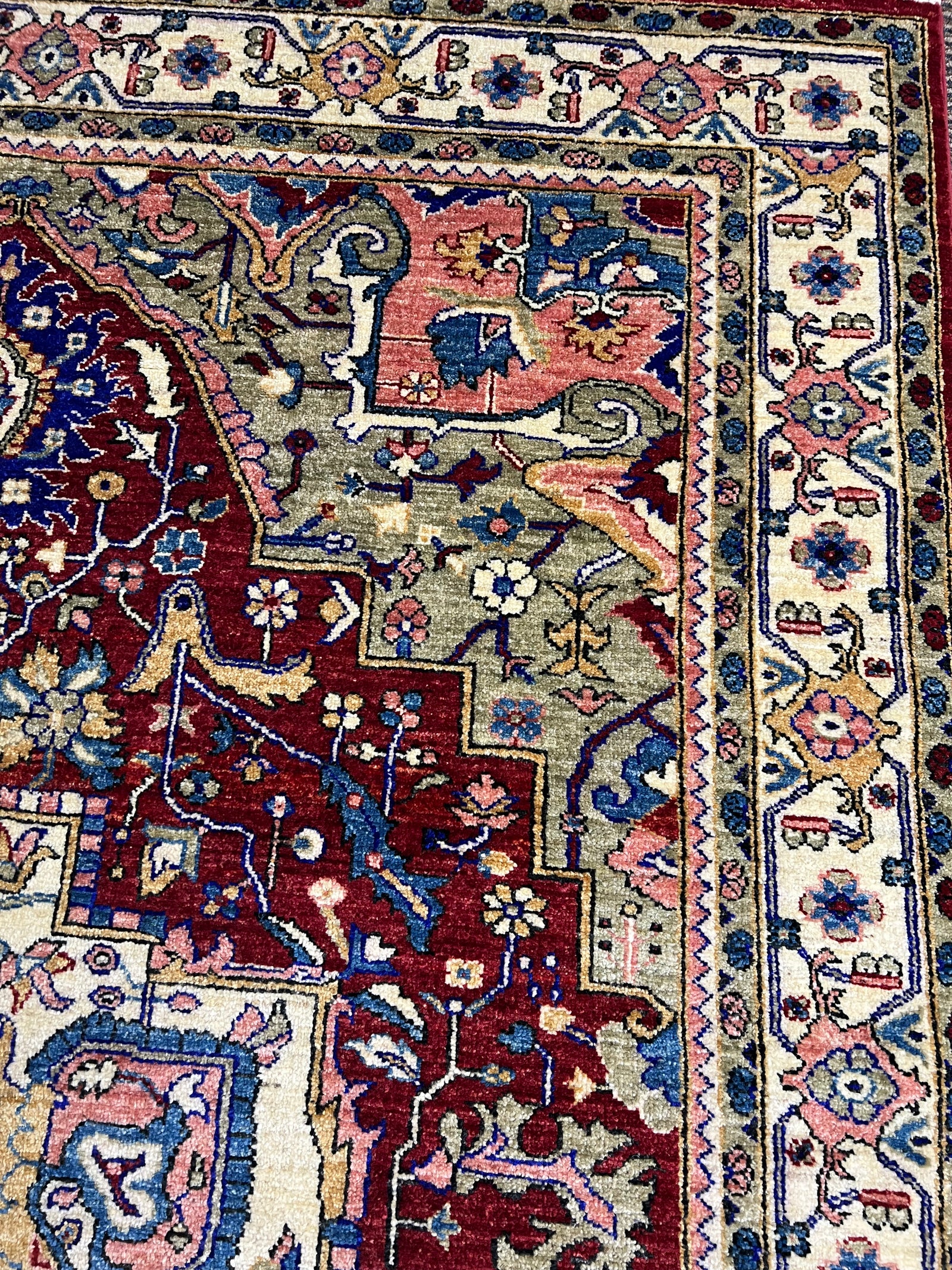 Haris Design Hand-Knotted Wool Rug – 8′3″ × 5′8″ | Afghan Craftsmanship · Luxury Haris design rug Afghan hand-knotted wool artisan traditional Oriental craftsmanship premium area rug

