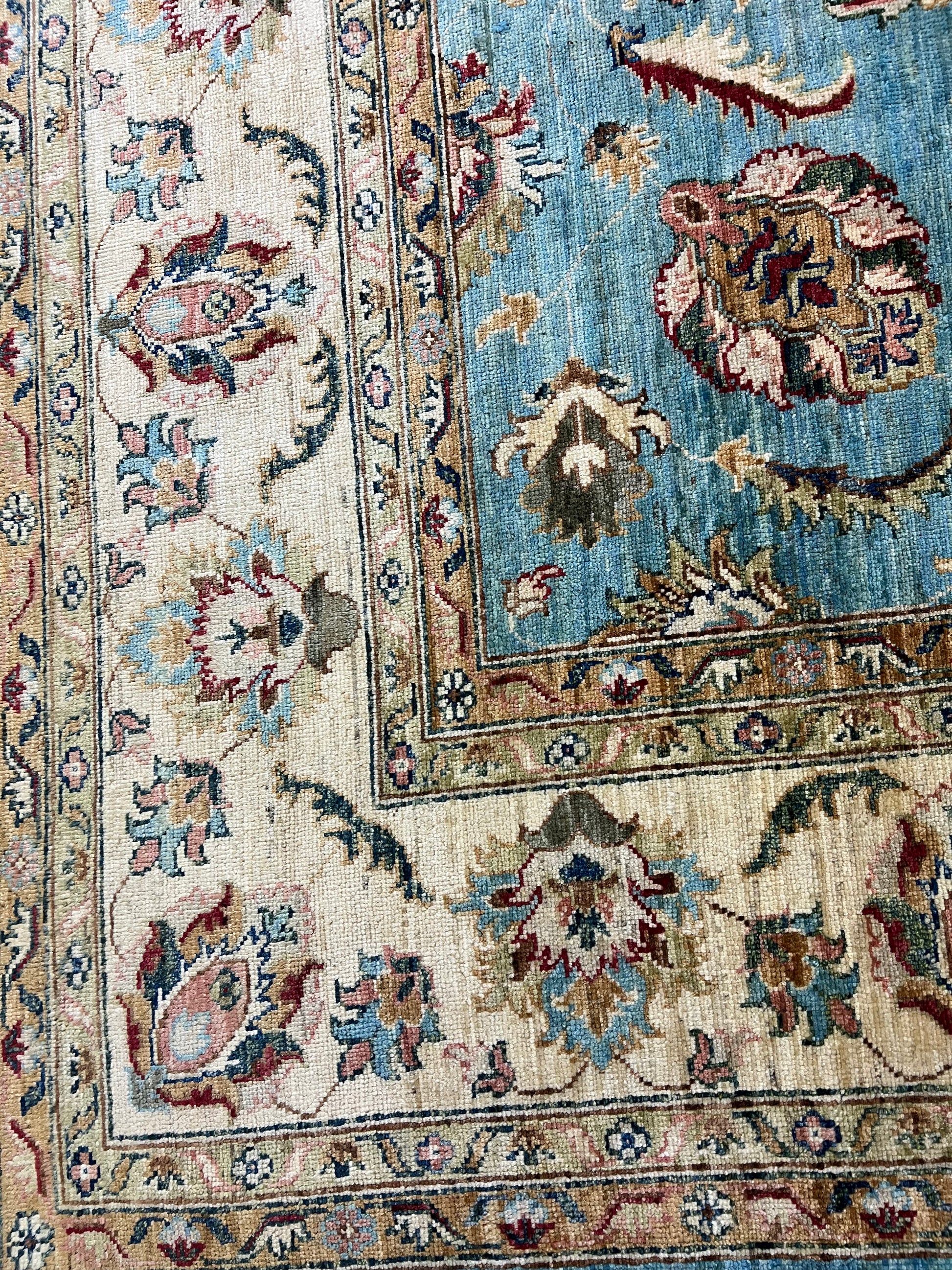 Luxury Oushak Ghazni wool rug Afghan hand-knotted medallion traditional Anatolian design premium area rug

