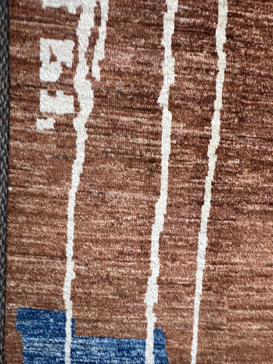 Modern wool rug handwoven artisan texture closeup contemporary craftsmanship detail

