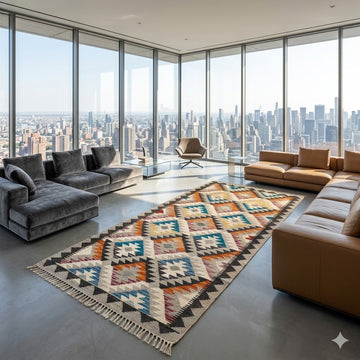 Handwoven Kilim Rug – Kilim Tribal 2’7’’ X 6’7’’, Ghazni wool