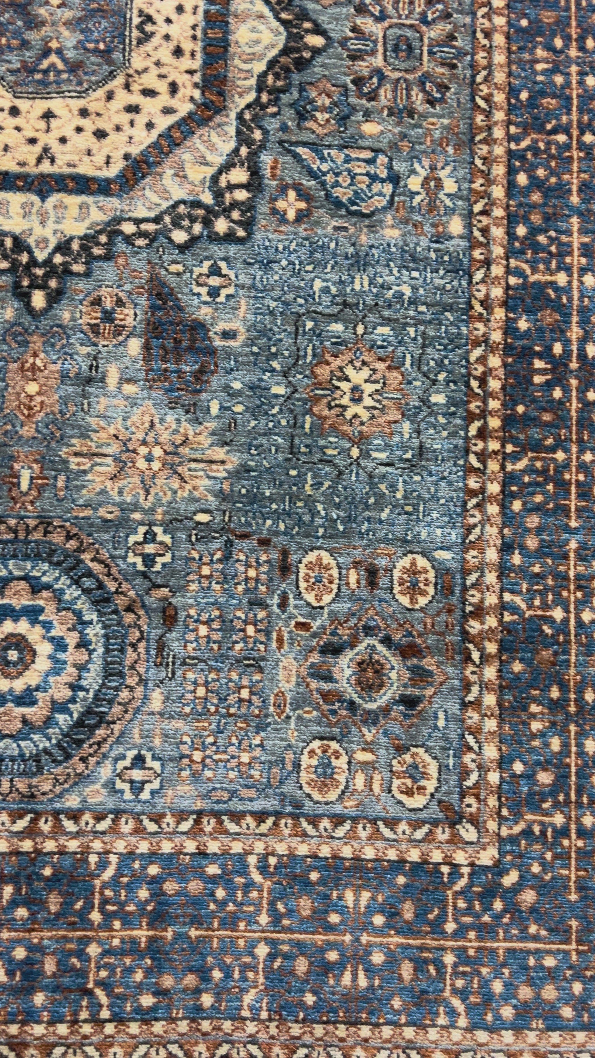 Mamluk hand-knotted wool rug 5.11 x 4 feet Afghan Oriental artisan video display

